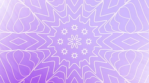 Animated purple patterned kaleidoscope background suitable for graphic design Stockbeeldmateriaal 334194762