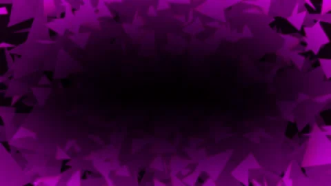 Animated purple triangular Particle designed background Stock Footage 199368554