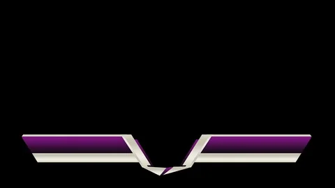 Animated Purple White lower third banner Stock Footage 70713958