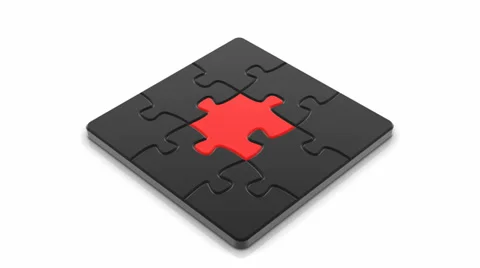 Animated Puzzles Stock Footage 37371990