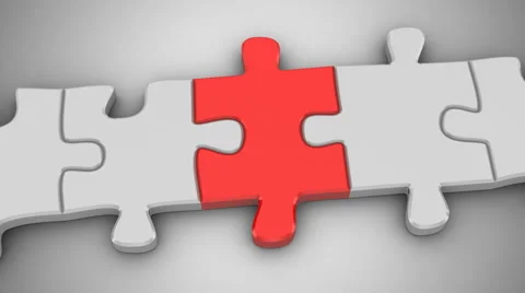 Animated Puzzles Stock Footage 44143222