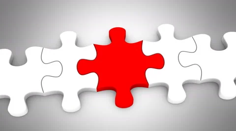 Animated Puzzles Stock Footage 61447435