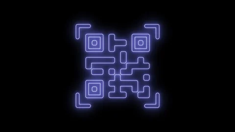 Animated QR code icon 4K | Stock Video | Pond5