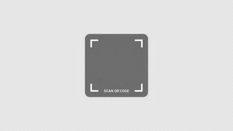 Animated QR Code Scan Frame with White Corner Markers Vidéo 347216848