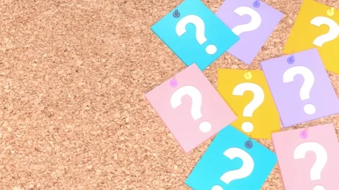 Animated Question Mark With Copy Space, Question Mark Animation. Stock Footage 278014300