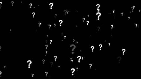 Animated question mark graphic for explainer videos and presentations Stock Footage 318511292