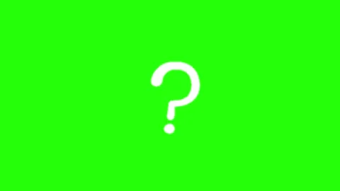 Animated Question Mark Green Screen Overlay Stock-Footage 337593332