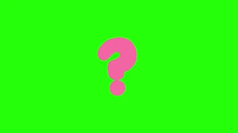 Animated Question Mark Green Screen Overlay Vídeo Stock 337593335