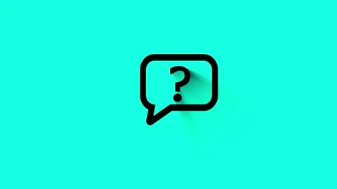 Animated question mark icon on white color background. Stock Footage 263802437