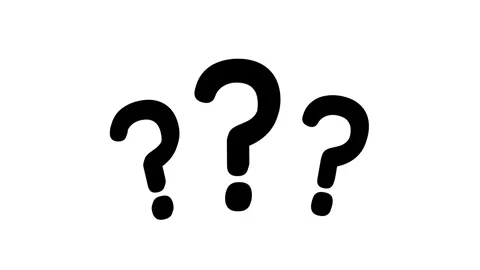 Animated Question Mark Isolated on White Background Stock Footage 310797245