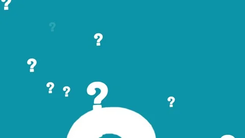 Animated Question Mark Sign Effect for overlay. Vídeos de archivo 336858935