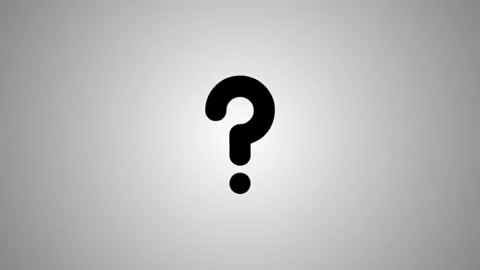 Animated question mark symbol rotating and moving forward on gradient backg.. Video stock 346496249