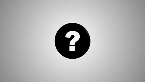 Animated question mark symbol rotating and transforming into flat 2D icon a.. Видео 346496250