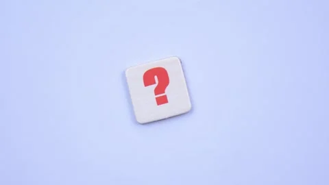 Animated question mark on white background. Isolated question mark symbol. Stock Footage 255387316