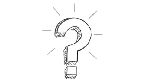 Animated question mark, white chalk section, ideal for compositing, use as a Vidéo 102442061
