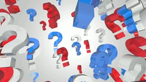 Animated Question Marks Stockbeeldmateriaal 20643884