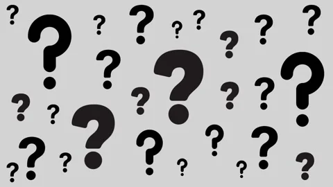 Animated Question Marks Pop Up — Confusion, Curiosity, Inquiry, Uncertainty Stock Footage 316587475