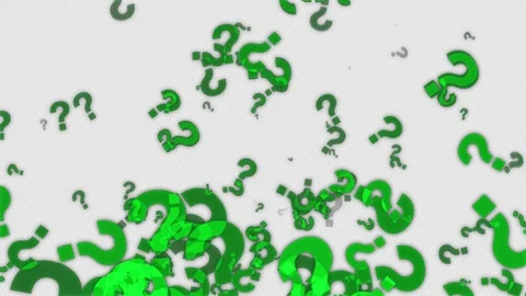 Animated Question Marks Rising Animation Stock Footage 281790833