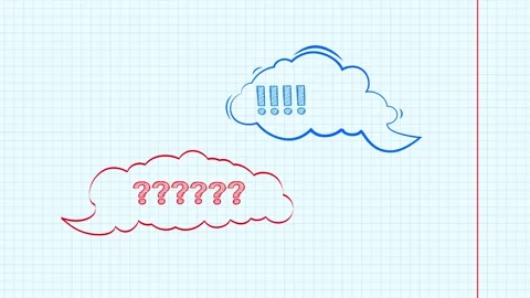 Animated question marks on white background. Hand drawn question mark Stock Footage 239770437