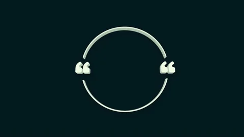 Animated quote text bubble. Commas, note, message, blank, template, text, marked Stock Footage 156989064