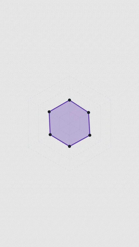 Animated Radar Spider Chart Balanced Violet Overlay Alpha 4K Vertical 9x16 Light Stockbeeldmateriaal 339507685
