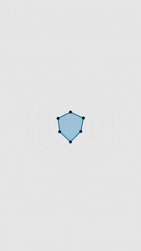 Animated Radar Spider Chart Weak Cyan Overlay Alpha 4K Vertical 9x16 Light Vídeo Stock 339507679
