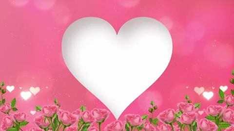 Animated Radial Concentric Beating Heart Icon with Pink Neon Light Effect Stock Footage 336562707