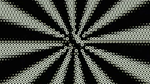 Animated radial dot pattern with optical illusion effect dynamic ripple Stock Footage 339042752