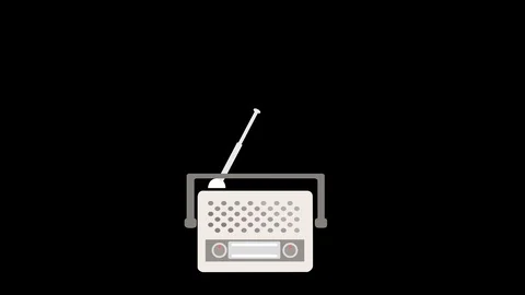 Animated radio Video stock 115579930