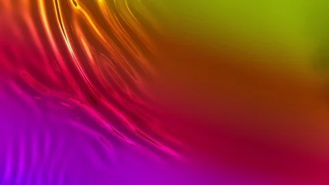 Animated rainbow metallic gradient in 4k. Abstract 3D of wavy cloth surface that Stock Footage 121834610