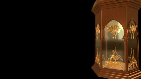 Animated Ramadan Lanterns. Traditional Islamic gold Backgrounds for LED Screens, Vídeos de archivo 334660897