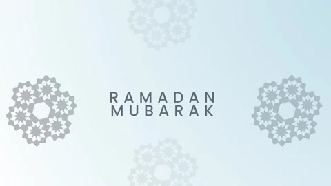 Animated ramadan mubarak greeting with subtle geometric patterns Stock Footage 325569930