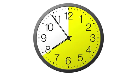 Animated realistic clock Video stock 49910381