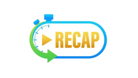 Animated recap button icon with timer on a white background Stock Footage 337967975