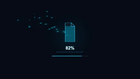 Animated of receiving file low to full Видео 335734868