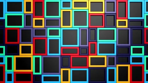 Animated Rectangles Background Stock Footage 168327208