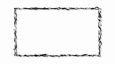 Animated rectangular black frame on white background. Stockbeeldmateriaal 120574694