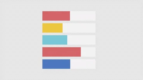 Animated rectangular chart Stock Footage 278020398
