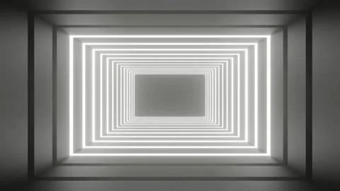 Animated rectangular light running from front to back in a container box Stock Footage 253457385