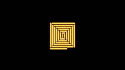Animated rectangular spiral 動画素材 247450576