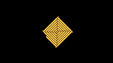 Animated rectangular spiral Stock Footage 247450587