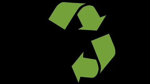 Animated recycling logo Video stock 106929992