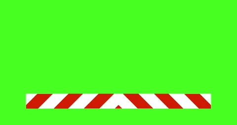 Animated red and white warning stripe in flat style, movement inward. Stock Footage 318010574