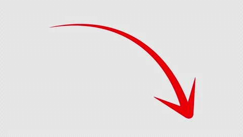 Animated red arrow drawn marker pen. Stock Footage 301993204