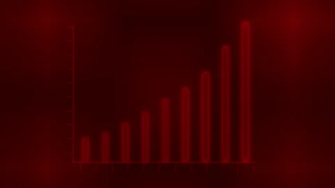 Animated red background with white line ... | Stock Video | Pond5