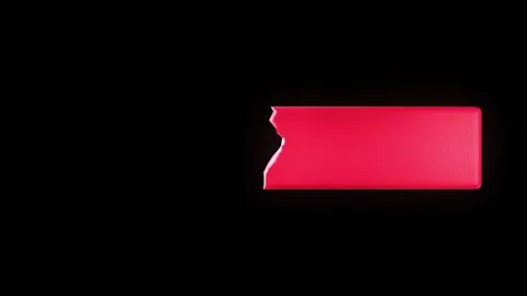 Animated red bar with ripple effect and metallic arrow focus point Stock Footage 316224945