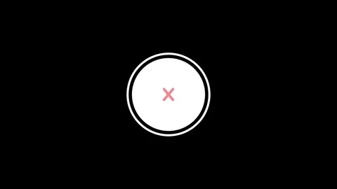Animated Red Check Mark Icon on Black Background  Confirmation Tick Motion .. Stock Footage 332774134