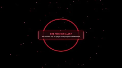 Animated Red Circular Logos Appearing with Subtle Particle Effects on Black.. Stockbeeldmateriaal 347846114
