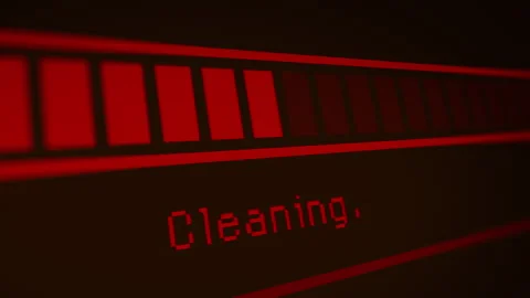 Animated Red Clean Progress Bar Stock Footage 245834676