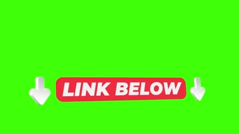 Animated Red color Link Bellow remainder with green screen Stock Footage 153082545